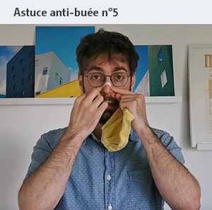 Astuce anti buee lunette avec online masque